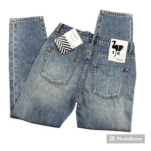 NWT Free People SR vs. SANDRINE ROSE “the virgin label” jeans.